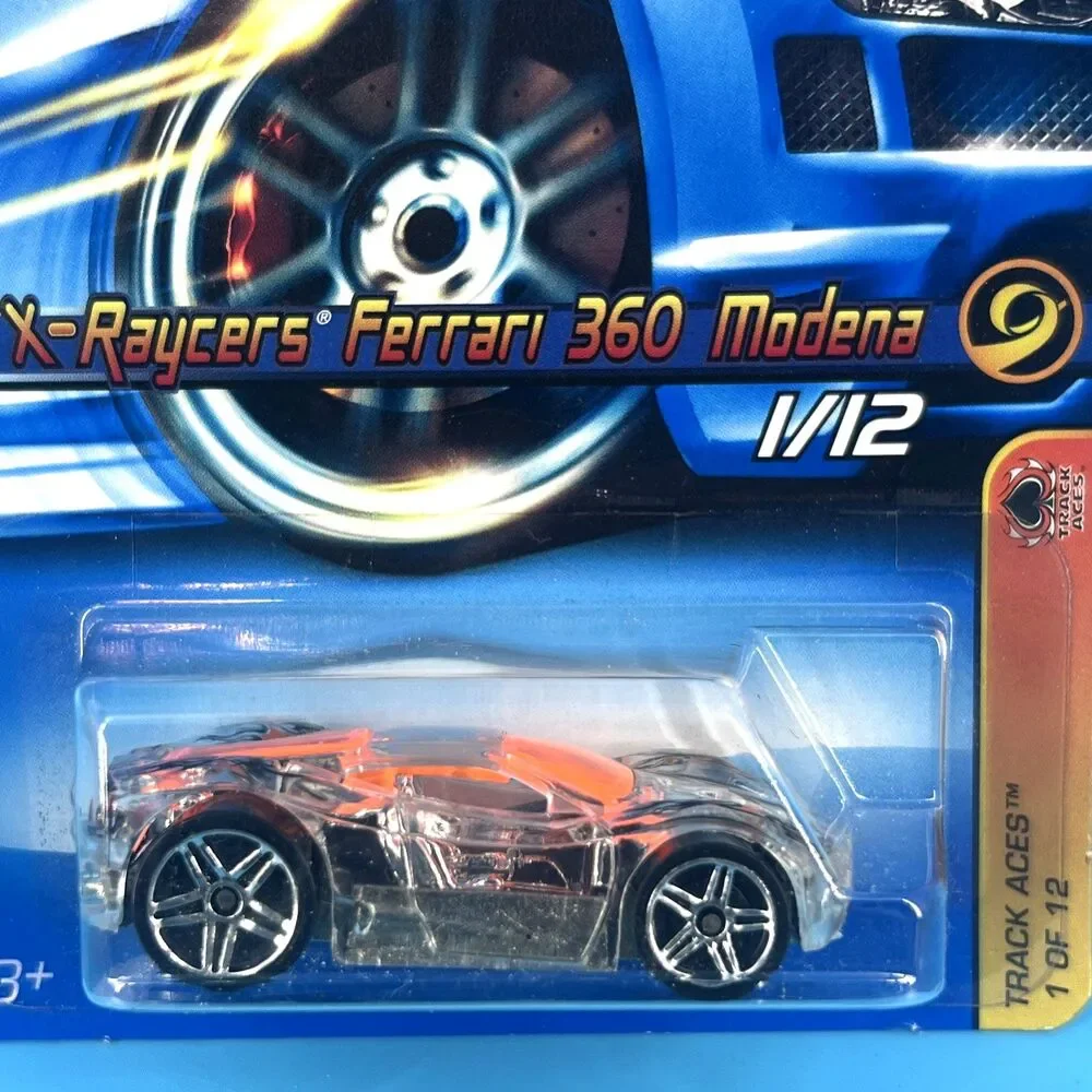 Hot Wheels 2006 Track Aces Series #114 X-Raycers Ferrari 360 Modena Clear w PR5s